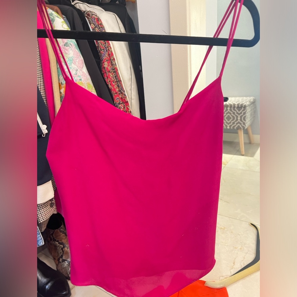 Hot pink crop top